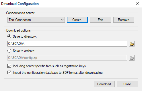 Download Configuration