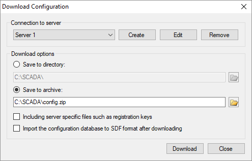 Download Configuration