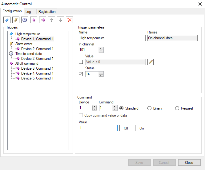 The module configuration form