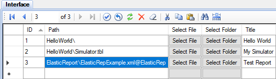 Editing the Interface table