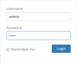 Login form