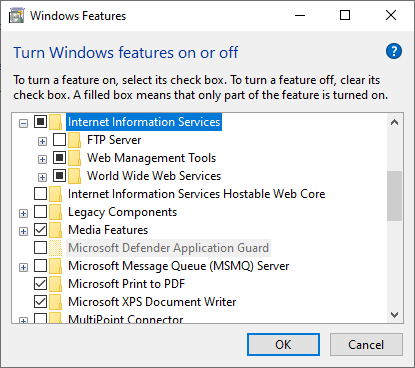 IIS components