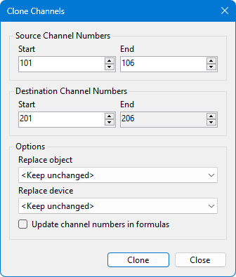 Cloning channels