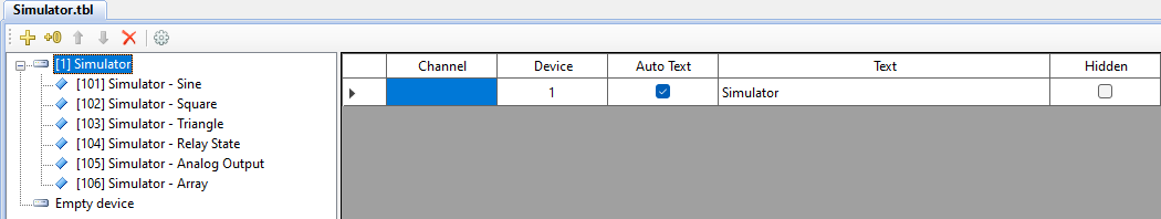 Table editor