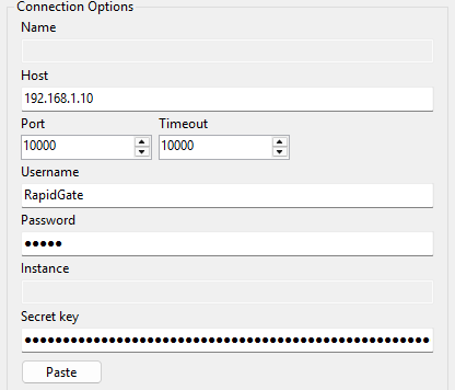 Connection options