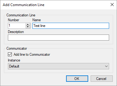 Agregando una línea de comunicación